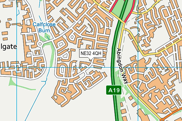 NE32 4QH map - OS VectorMap District (Ordnance Survey) NE32 4QH map - OS VectorMap District (Ordnance Survey)