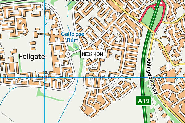 NE32 4QN map - OS VectorMap District (Ordnance Survey) NE32 4QN map - OS VectorMap District (Ordnance Survey)