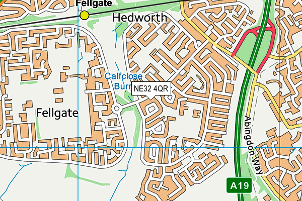 NE32 4QR map - OS VectorMap District (Ordnance Survey) NE32 4QR map - OS VectorMap District (Ordnance Survey)