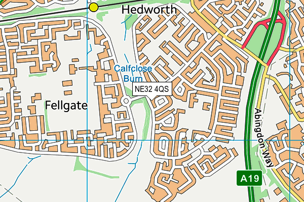 NE32 4QS map - OS VectorMap District (Ordnance Survey) NE32 4QS map - OS VectorMap District (Ordnance Survey)
