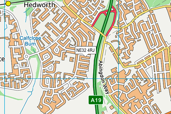 NE32 4RJ map - OS VectorMap District (Ordnance Survey) NE32 4RJ map - OS VectorMap District (Ordnance Survey)