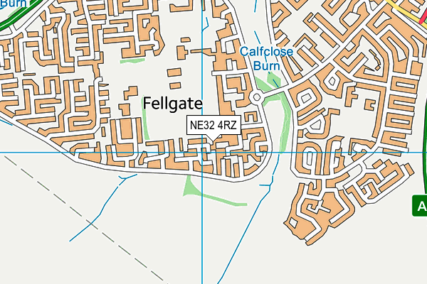 NE32 4RZ map - OS VectorMap District (Ordnance Survey) NE32 4RZ map - OS VectorMap District (Ordnance Survey)