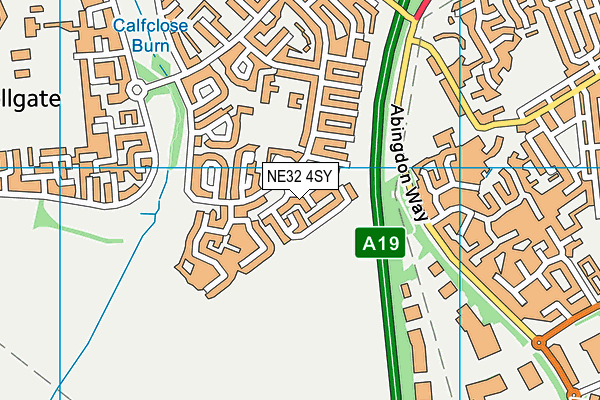 NE32 4SY map - OS VectorMap District (Ordnance Survey) NE32 4SY map - OS VectorMap District (Ordnance Survey)