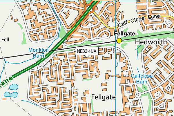 NE32 4UA map - OS VectorMap District (Ordnance Survey) NE32 4UA map - OS VectorMap District (Ordnance Survey)