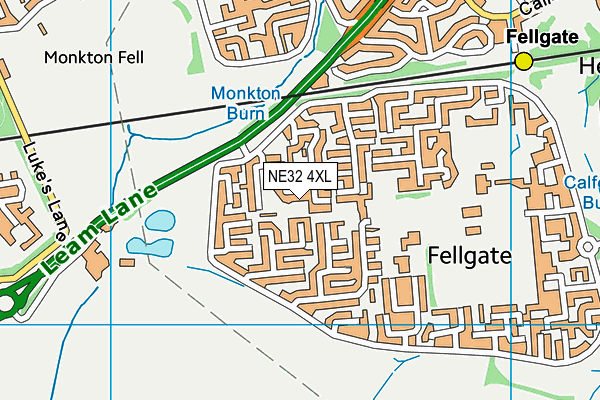 NE32 4XL map - OS VectorMap District (Ordnance Survey) NE32 4XL map - OS VectorMap District (Ordnance Survey)