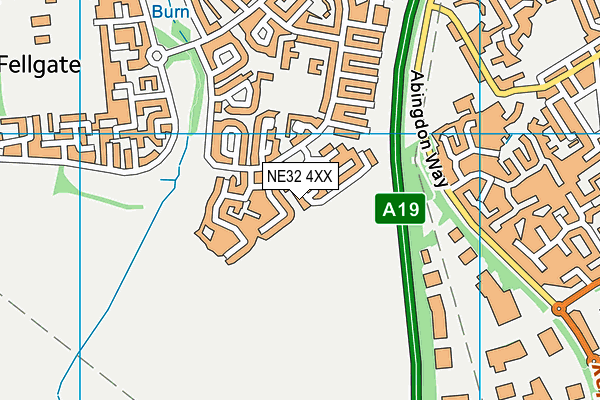 NE32 4XX map - OS VectorMap District (Ordnance Survey) NE32 4XX map - OS VectorMap District (Ordnance Survey)