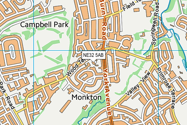 NE32 5AB map - OS VectorMap District (Ordnance Survey) NE32 5AB map - OS VectorMap District (Ordnance Survey)