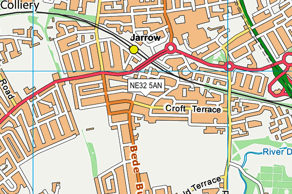 NE32 5AN map - OS VectorMap District (Ordnance Survey) NE32 5AN map - OS VectorMap District (Ordnance Survey)