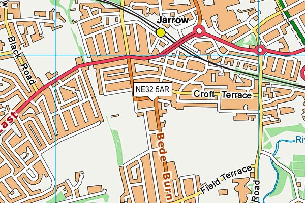 NE32 5AR map - OS VectorMap District (Ordnance Survey) NE32 5AR map - OS VectorMap District (Ordnance Survey)