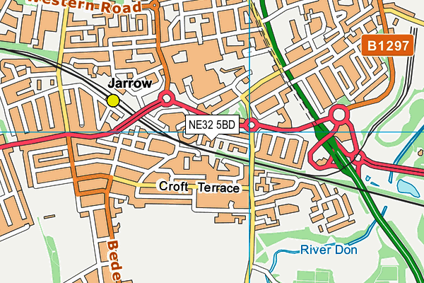 NE32 5BD map - OS VectorMap District (Ordnance Survey) NE32 5BD map - OS VectorMap District (Ordnance Survey)