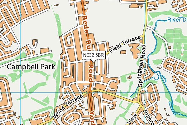 NE32 5BR map - OS VectorMap District (Ordnance Survey) NE32 5BR map - OS VectorMap District (Ordnance Survey)