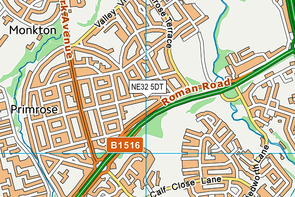NE32 5DT map - OS VectorMap District (Ordnance Survey) NE32 5DT map - OS VectorMap District (Ordnance Survey)