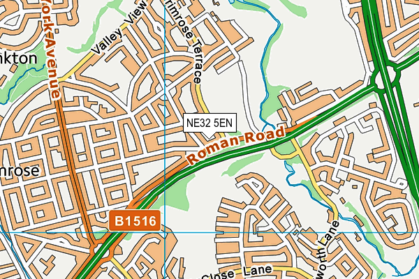 NE32 5EN map - OS VectorMap District (Ordnance Survey) NE32 5EN map - OS VectorMap District (Ordnance Survey)