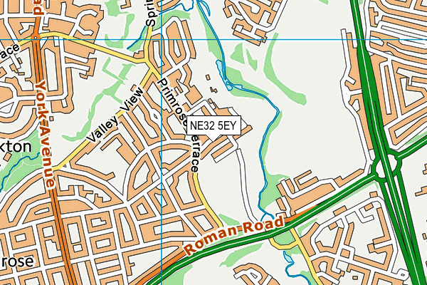 NE32 5EY map - OS VectorMap District (Ordnance Survey) NE32 5EY map - OS VectorMap District (Ordnance Survey)