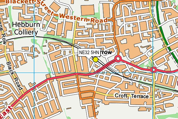 NE32 5HN map - OS VectorMap District (Ordnance Survey) NE32 5HN map - OS VectorMap District (Ordnance Survey)