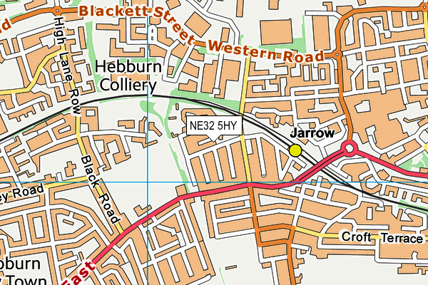 NE32 5HY map - OS VectorMap District (Ordnance Survey) NE32 5HY map - OS VectorMap District (Ordnance Survey)