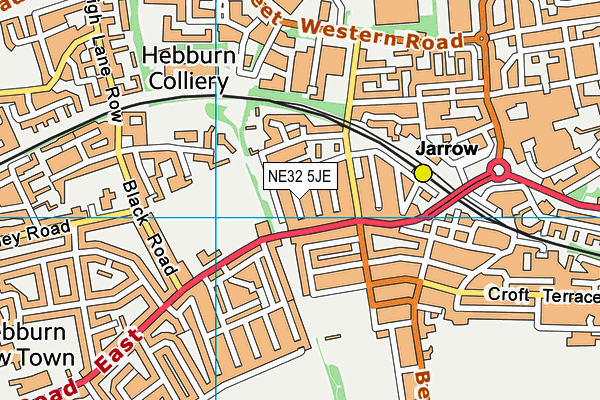 NE32 5JE map - OS VectorMap District (Ordnance Survey) NE32 5JE map - OS VectorMap District (Ordnance Survey)