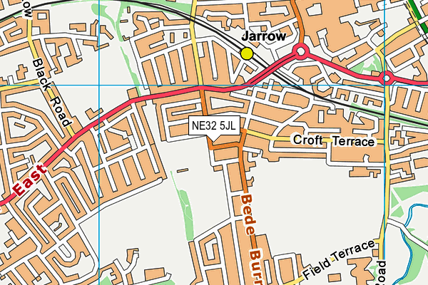 NE32 5JL map - OS VectorMap District (Ordnance Survey)