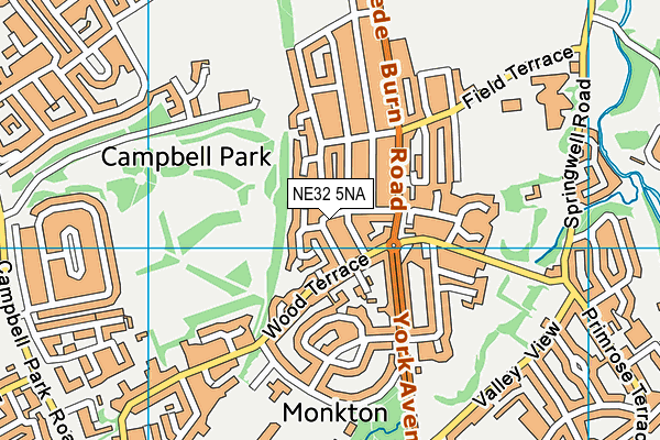 NE32 5NA map - OS VectorMap District (Ordnance Survey) NE32 5NA map - OS VectorMap District (Ordnance Survey)