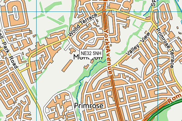 NE32 5NH map - OS VectorMap District (Ordnance Survey)
