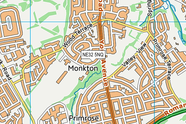 NE32 5NQ map - OS VectorMap District (Ordnance Survey) NE32 5NQ map - OS VectorMap District (Ordnance Survey)