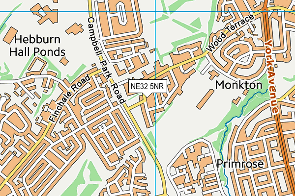 NE32 5NR map - OS VectorMap District (Ordnance Survey)