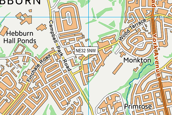 NE32 5NW map - OS VectorMap District (Ordnance Survey) NE32 5NW map - OS VectorMap District (Ordnance Survey)