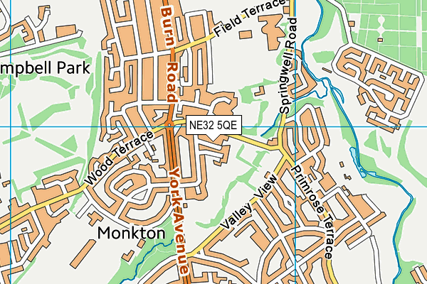 NE32 5QE map - OS VectorMap District (Ordnance Survey) NE32 5QE map - OS VectorMap District (Ordnance Survey)