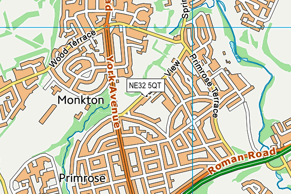 NE32 5QT map - OS VectorMap District (Ordnance Survey) NE32 5QT map - OS VectorMap District (Ordnance Survey)