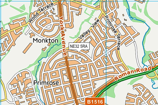 NE32 5RA map - OS VectorMap District (Ordnance Survey) NE32 5RA map - OS VectorMap District (Ordnance Survey)