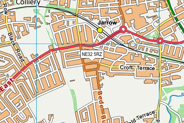 NE32 5RZ map - OS VectorMap District (Ordnance Survey) NE32 5RZ map - OS VectorMap District (Ordnance Survey)