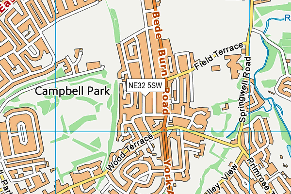 NE32 5SW map - OS VectorMap District (Ordnance Survey) NE32 5SW map - OS VectorMap District (Ordnance Survey)