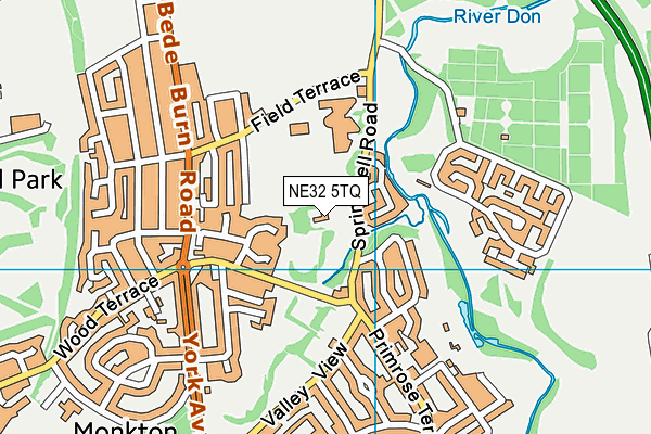 NE32 5TQ map - OS VectorMap District (Ordnance Survey) NE32 5TQ map - OS VectorMap District (Ordnance Survey)