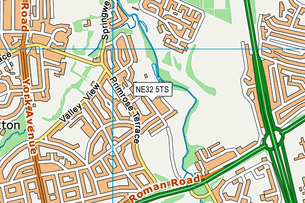 NE32 5TS map - OS VectorMap District (Ordnance Survey) NE32 5TS map - OS VectorMap District (Ordnance Survey)