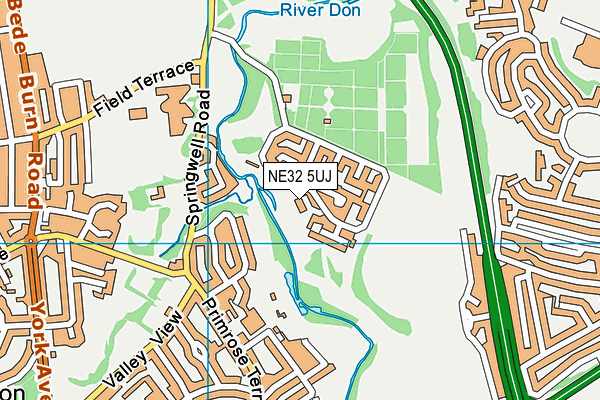 NE32 5UJ map - OS VectorMap District (Ordnance Survey) NE32 5UJ map - OS VectorMap District (Ordnance Survey)