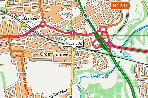 NE32 5UZ map - OS VectorMap District (Ordnance Survey) NE32 5UZ map - OS VectorMap District (Ordnance Survey)