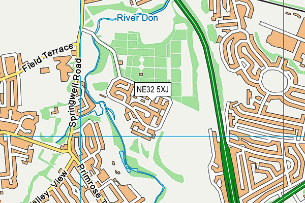 NE32 5XJ map - OS VectorMap District (Ordnance Survey) NE32 5XJ map - OS VectorMap District (Ordnance Survey)