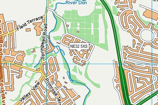 NE32 5XS map - OS VectorMap District (Ordnance Survey) NE32 5XS map - OS VectorMap District (Ordnance Survey)
