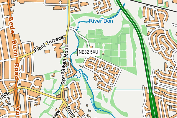 NE32 5XU map - OS VectorMap District (Ordnance Survey) NE32 5XU map - OS VectorMap District (Ordnance Survey)
