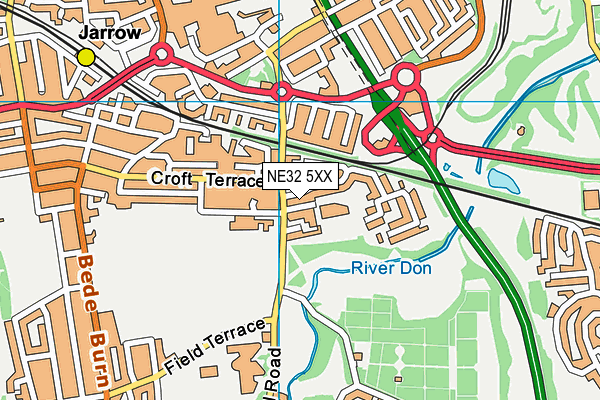 NE32 5XX map - OS VectorMap District (Ordnance Survey) NE32 5XX map - OS VectorMap District (Ordnance Survey)