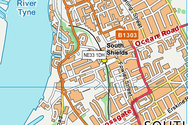 NE33 1DH map - OS VectorMap District (Ordnance Survey) NE33 1DH map - OS VectorMap District (Ordnance Survey)