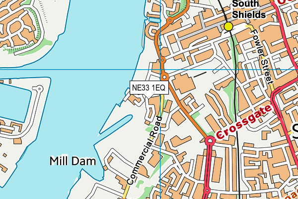 NE33 1EQ map - OS VectorMap District (Ordnance Survey) NE33 1EQ map - OS VectorMap District (Ordnance Survey)