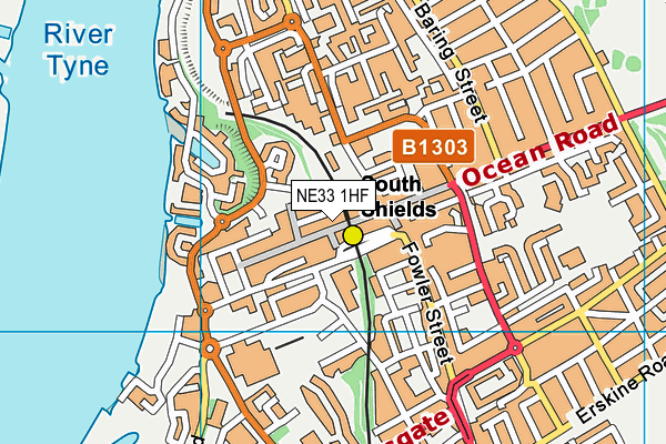 NE33 1HF map - OS VectorMap District (Ordnance Survey) NE33 1HF map - OS VectorMap District (Ordnance Survey)