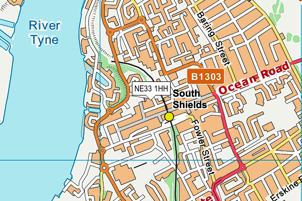 NE33 1HH map - OS VectorMap District (Ordnance Survey)