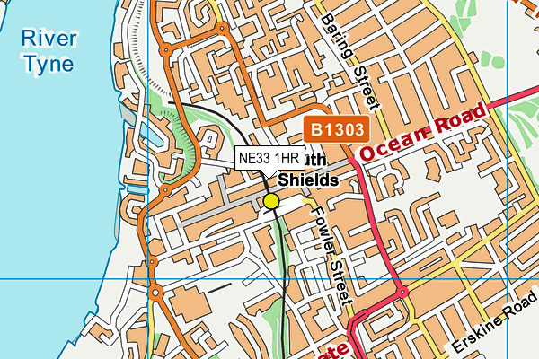 NE33 1HR map - OS VectorMap District (Ordnance Survey) NE33 1HR map - OS VectorMap District (Ordnance Survey)