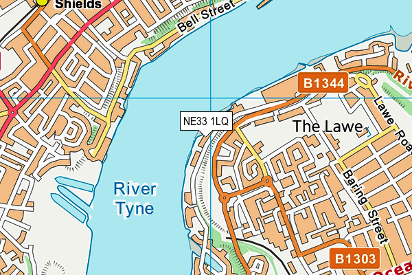 NE33 1LQ map - OS VectorMap District (Ordnance Survey) NE33 1LQ map - OS VectorMap District (Ordnance Survey)