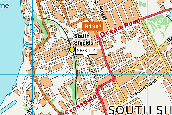 NE33 1LZ map - OS VectorMap District (Ordnance Survey) NE33 1LZ map - OS VectorMap District (Ordnance Survey)
