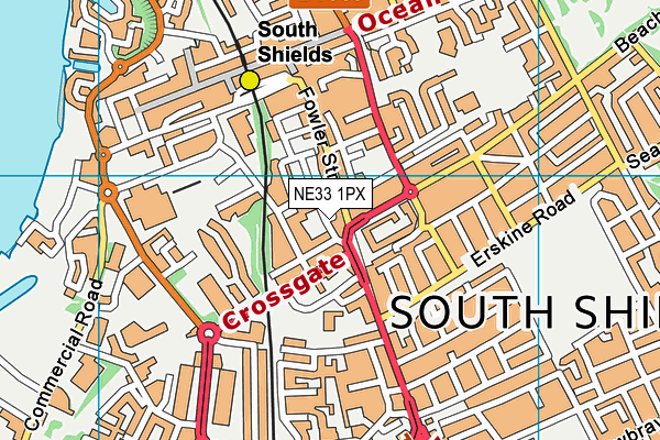 NE33 1PX map - OS VectorMap District (Ordnance Survey) NE33 1PX map - OS VectorMap District (Ordnance Survey)
