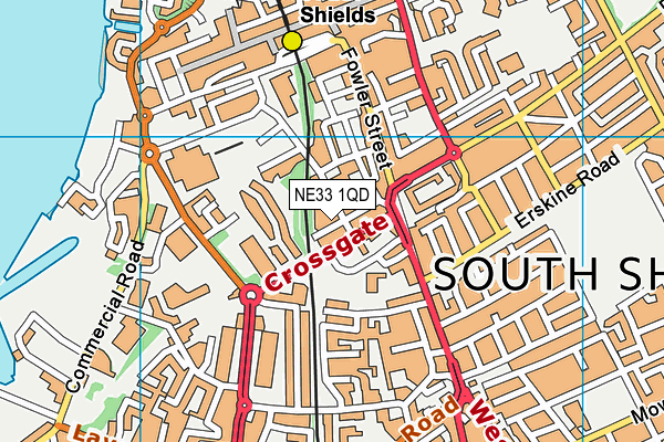 NE33 1QD map - OS VectorMap District (Ordnance Survey) NE33 1QD map - OS VectorMap District (Ordnance Survey)