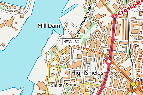 NE33 1SQ map - OS VectorMap District (Ordnance Survey)